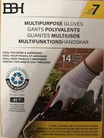 Gloves Gardening, 14 PAIRS, Size 7 Four Different Colours-BBM Multipurpose Glove