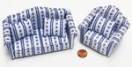 Dolls House Miniature Sofa and Chair Set 1:12 Scale Furniture Settee 890 tumdee