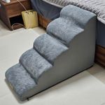 3/4/5 Steps Dog Stairs Ramp Pet Slope Stairs Waterproof Fabric Cover Access Ramp