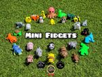 Mini Fidget Animals | High Quality | 3D Printed | Articulated Colourful Keyrings
