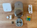 August Smart Lock ASL-3B Set Keyless App Remote Bluetooth w/ Sensor READ DESC