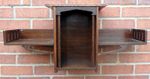 Antique oak wall shelf Secessionist Jugenstil style C1900 Arts & Crafts antique