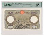 ITALY banknote 100 Lire 19.12.1940. PMG AU 58