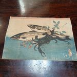 Edo Period Ukiyo-E Woodblock Print Hiroshige Utagawa Full Of Fish