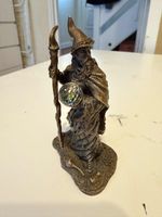 Vintage Pewter Figurine Called The Wizard Of Autumn