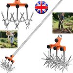 68 Inch Rotary Cultivator Garden Tool Hand Tiller for Aerating Weeding Planting