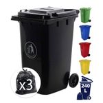 Express Wheelie Bin Large 80L-120L-140L-240 Litre Colour/Sizes Outdoor Rubbish