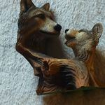 David Meredith Nurturing Wolf Figurine Ornament - A Walk in the Country