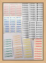 Iron On Name Labels School Uniform Personalised   Tags Lot 5 10 25 30 40 50