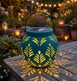 Outdoor Garden Solar Powered LED Light Lantern Hanging Yard Decoration Lamp