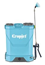 CROPJET 16L Electric Knapsack Pressure Sprayer 12V LED Meter Garden Backpack