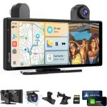 Carpuride W903S 9.3" Wireless CarPlay Android Auto 4K Dash Cam Triple Camera NEW