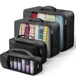 LUGG Lightweight Packing Cubes Set of 4 – Durable Polyester Travel Organizers
