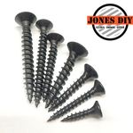 BLACK WOOD SCREW DOUBLE COUNTERSUNK CSK WOODSCREW MULTIPURPOSE EXTERIOR POZI