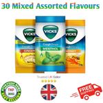 30 x Vicks Cough Candy  Drops Assorted Flavours For Throat UK Seller