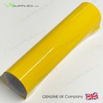 Gloss Yellow Vinyl Wrap Car Film ** Air Release Film For Bubble Free Application