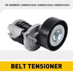 New Serpentine Belt Tensioner Kit For Audi Seat Skoda VW 038903315AH 038903315AJ