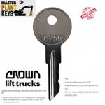 Crown Forklift Ignition Master Key C250 - 089216-001 replacement for 170151-001