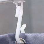 Replacement Shower Curtain Hooks Pack | Fits Glider Rail Tracks | WHITE