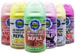 5 PACK, AERO FRESH AUTOMATIC SPRAY REFILLS 250ML AIR FRESHNER SELECT SCENTS