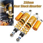 Pair 350mm Air Shock Absorber Rear Suspension Fit For Honda Yamaha ATV Dirt Bike