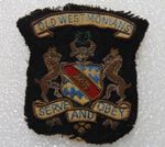 Early 20th Century West Monmouth School Old West Monians Bullion Cloth Badge