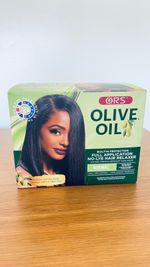 OLIVE OIL HAIR RELAXER NO LYE NORMAL STRENGTH FULL APPLICATION
