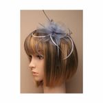 Silver / Grey Feather Fascinator Headband  Ladies Day Races Party Wedding