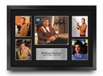 William Shatner Star Trek A3 Framed Signed Autograph Picture Gift for Movie Fans