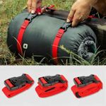 1-4PCS Cargo Tie Down Straps with Buckle Nylon Luggage Lash Belts for Travel Cam