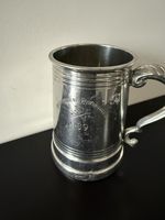 Vintage Sheffield English Pewter Handle Tankard Made in England 
