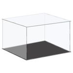 Acrylic Display Case Plastic Box Cube Storage Box Clear 41x36x25.5cm