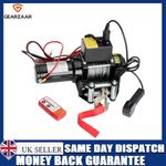electric winch off road for 4x4 recovery synthetic rope wired remote