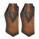 2pcs  Leather Knife Sheath 5.91" Pocket Knife Sheath for Belt Knife, Yellow