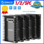 5PCS 2.5 to 3.5'' SATA Hard Drive Adapter Converter For 7-12.5mm HDD SSDs LOT