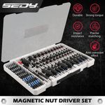80-Piece Premium Magnetic Impact Nut Driver Set Metric & SAE with Socket Adapter