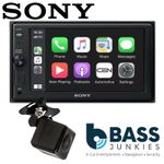 Sony XAV-AX1000 6.2" CarPlay Bluetooth Touchscreen Car Stereo & FREE Camera