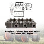 Complete Cylinder Head & Full Gasket Kit Compatible With Kubota D902 Engine