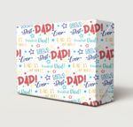 2 Sheets Father's Day No1 Best Dad Ever Wrapping Paper Daddy My Hero Giftwrap