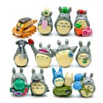 12Pcs My Neighbour Totoro Studio Ghibli Cat Bus Figures Kids Toys Anime New