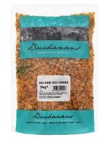 Buchanan Golden Sultanas 3kg Bag Pack of 1 or 4
