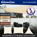 Sun Shade Sail Awning Sunscreen Garden Canopy Water-resistant with 98% UV-Block 