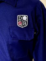 Superb David Brown DB Badged Zip Front Navy Boiler Suit Size L 42-45" Chest