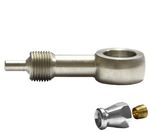 M10 Straight Banjo Fitting Stainless for AN-3 3mm + Back Nut & Olive