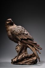 Old Rare Pure Copper Eagle Incense Burner