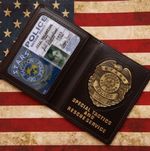 Resident Evil Stars Jill Police Metal Badge With Id Wallet Holder Case-US157