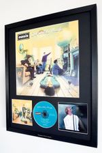 Oasis Framed Album Cover Definitely Maybe Live Forever Liam Gallagher-Knebworth