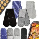 Double Oven Gloves Heat Glove Heat Resistant Grilling Cooking Oven Mitts Kitchen