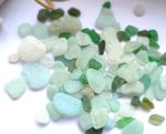 Cumbria Coastline Hand-Picked Sea Glass 100g - Seafoam & Forest Tones