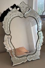 Venetian Jericho Antique Style Cut Glass Dressing Table/Vanity Mirror